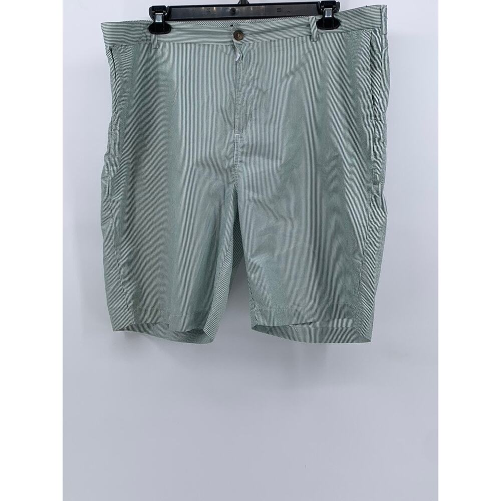 THREE SIXTY SIX Men's Green-White Striped Golf Shorts SZ 42